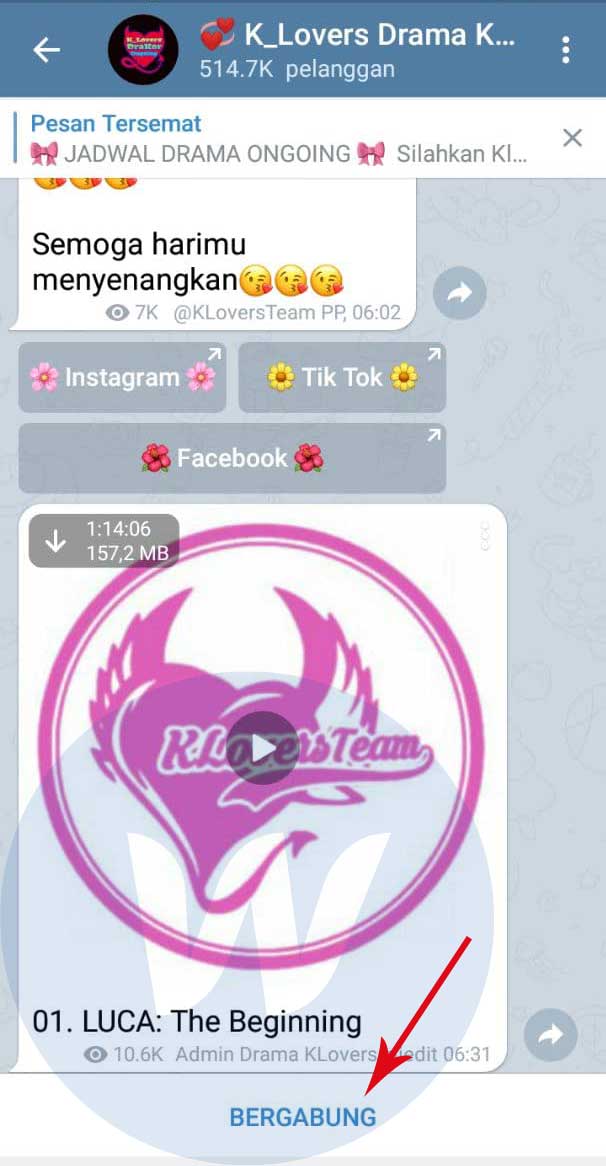 Bergabung Ke Channel Drakor Di Telegram
