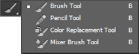 fungsi brush tool photoshop