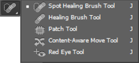 fungsi brush and patch tool photoshop