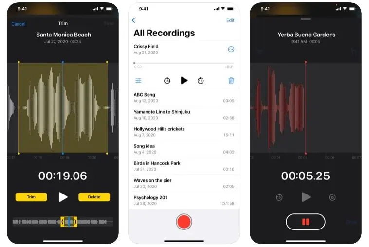 Voice Memos (iOS) Aplikasi Perekam Suara Untuk iOS